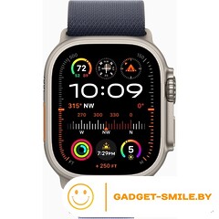 Apple Watch Ultra 2 2024 GPS + Cellular 49mm Natural Titanium Case with Navy Alpine Loop - S (MXMX3)
