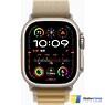 Apple Watch Ultra 2 2024 GPS + Cellular 49mm Natural Titanium Case with Tan Alpine Loop - M (MX4F3)
