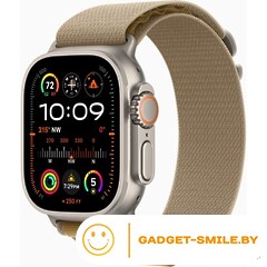 Apple Watch Ultra 2 2024 GPS + Cellular 49mm Natural Titanium Case with Tan Alpine Loop - S (MX4E3)