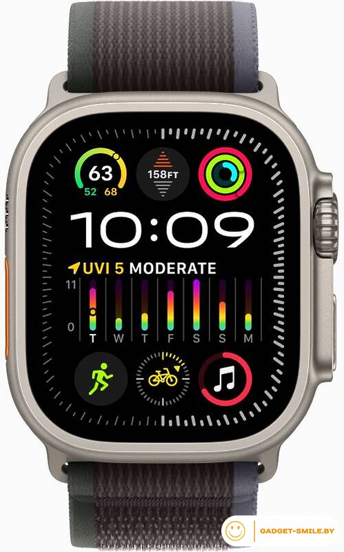 Apple Watch Ultra 2 GPS + Cellular 49мм Titanium Case with Blue/Black Trail Loop
