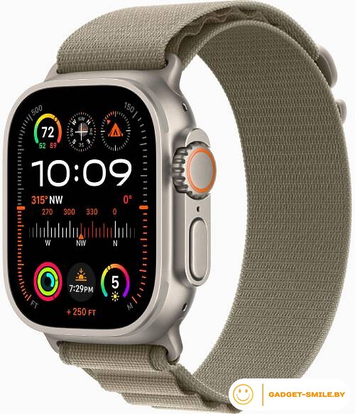 Apple Watch Ultra 2 GPS + Cellular 49мм Titanium Case with Olive Alpine Loop
