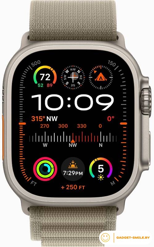 Apple Watch Ultra 2 GPS + Cellular 49мм Titanium Case with Olive Alpine Loop