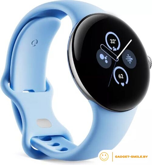 Google Pixel Watch 2 LTE (глянцевый серебристый/залив)