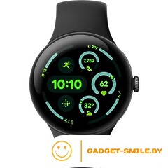 Google Pixel Watch 3 45мм Матовый черный / обсидиан (Matte Black / Obsidian)