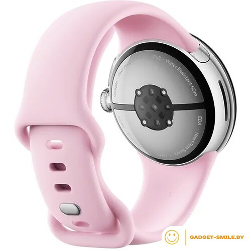 Google Pixel Watch 3 LTE 41мм Глянцевый серебристый / розовый кварц (Polished Silver / Rose Quartz)