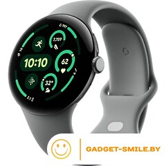 Google Pixel Watch 3 LTE 45мм Матовый серый / лесной орех (Matte Hazel / Hazel)