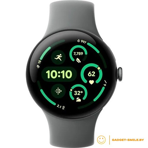 Google Pixel Watch 3 LTE 45мм Матовый серый / лесной орех (Matte Hazel / Hazel)