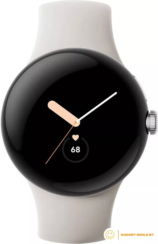 Google Pixel Watch (глянцевый серебристый/мел)