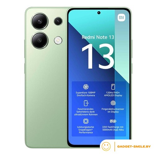 Redmi Note 13 8GB/128GB с NFC Мятно-зеленый