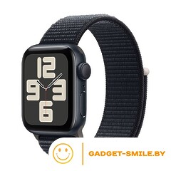 Apple Watch SE 2 (2023) GPS 40mm Midnight Aluminum Case with Midnight Sport Loop (MRE03)