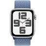 Apple Watch SE 2 (2023) GPS 40mm Silver Aluminum Case with Winter Blue Sport Loop (MRE33)